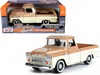 Motormax 1958 Chevrolet Apache Fleetside Pickup Truck Brown And Beige 1/24 Diecast Model Car By