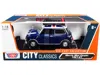 Motormax 1-18 Scale Right Hand Drive 1961-1967 Morris Mini Cooper Classics Diecast Model Car With British Fla