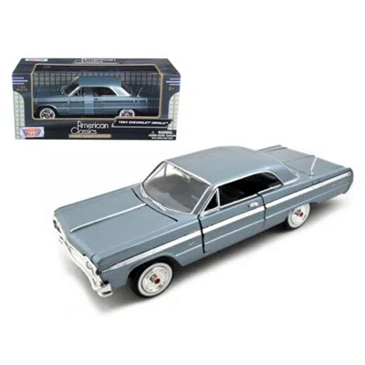 Motormax 1964 Chevrolet Impala Blue 1-24 Diecast Model Car