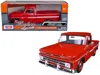 Motormax 1966 Chevrolet C10 Fleetside Pickup Truck Red 1/24 Diecast Model Car By