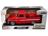Motormax 1966 Chevrolet C10 Fleetside Pickup Truck Red "maxx Design" "american Classics" Series 1/24 Diecast  In Red