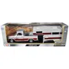 Motormax 1966 Chevrolet C10 Fleetside Pickup Truck Silver Metallic With Brown Sides With Camper Shell America