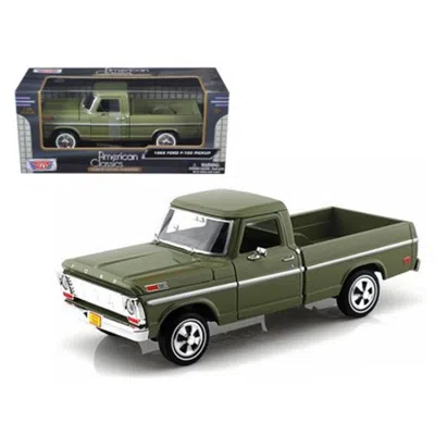MOTORMAX 1969 FORD F-100 MODEL PICKUP TRUCK, GREEN