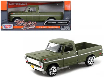 Motormax 1969 Ford F-100 Model Pickup Truck, Green