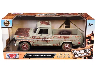 Motormax 1972 Ford F-100 Pickup Truck Beige (rusted) "weathered Treasures" Series 1/24 Diecast Model Car By In Multi