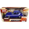 Motormax 1974 Amc Gremlin X Blue With White Stripes And Roof Rack "forgotten Classics" Series 1/24 Diecast Mo