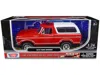 Motormax 1978 Ford Bronco Fire Department Unmarked Red "law Enforcement And Public Service" Series 1/24 Dieca