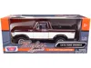 Motormax 1978 Ford Bronco Ranger Xlt (open Top) With Spare Tire Burgundy Metallic And White "timeless Legends