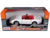 Motormax 1986 Chevrolet Corvette C4 Convertible White With Red Interior "timeless Legends" Series 1/24 Diecas