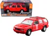 Motormax Series 1-24 Diecast Model Car For 1994 Gmc Jimmy With Roof Rack Red Timeless Legends
