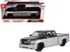 Motormax 2006 Chevrolet Silverado Custom Pickup Truck Silver Metallic And Black With Red Stripes "die-cast Co In Multi