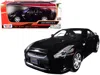 Motormax 2008 Nissan Gt-r R35 Gloss Black 1/24 Diecast Model Car By