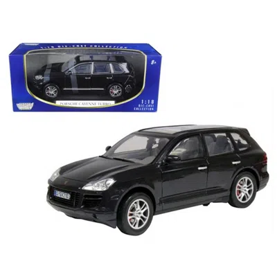 Motormax 2008 Porsche Cayenne Turbo Metallic Black 1-18 Diecast Model Car