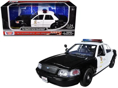 Motormax 2010 Ford Crown Victoria Lapd Los Angeles Police Department Car 1/24 Diecast Car Model By  In Black