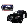 Motormax 2015 Ford Interceptor Police Utility "california Highway Patrol" (chp) Black And White 1/24 Diecast
