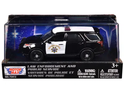 Motormax 2015 Ford Police Interceptor Utility "california Highway Patrol" Black And White "law Enforcement An