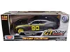 Motormax 2017 Chevrolet Camaro Zl1 #90 Matt Gray With Yellow Stripes "gt Racing" Series 1/24 Diecast Model Ca