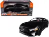 Motormax 2018 Ford Mustang Gt 5.0 Matt Black With Black Wheels 1/24 Diecast Model Car By  In Black