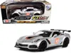 Motormax 2019 Chevrolet Corvette Zr1 #2 Silver With Black And Orange Stripes "gt Racing" Series 1/24 Diecast