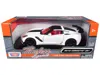 Motormax 2019 Chevrolet Corvette Zr1 White And Black With Red Interior "timeless Legends" Series 1/24 Diecast In Multi