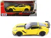 Motormax 2019 Chevrolet Corvette Zr1 Yellow With Black Accents 1/24 Diecast Model Car By