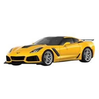 Motormax 2019 Corvette Zr1 Model Car Yellow