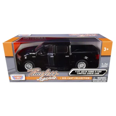 Motormax 2019 Ford F-150 Limited Crew Cab Pickup Truck Black 1 By 24-1 By 27 Diecast Model Car