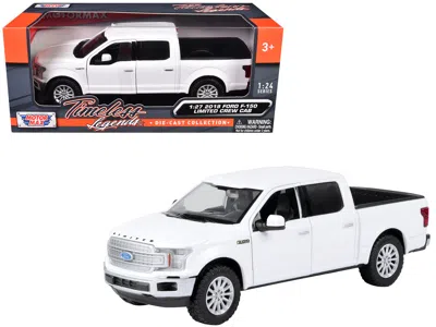 Motormax 2019 Ford F-150 Limited Crew Cab Pickup Truck White 1/27 Diecast Model Car By