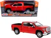 Motormax 2019 Gmc Sierra 1500 Slt Crew Cab Pickup Truck Red 1/24-1/27 Diecast Model Car By  In Red