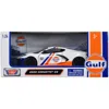 Motormax 2020 Chevrolet Corvette C8 No. 52 With Stripes Gulf Oil Gulf Die-cast Collection 1-24 Scale Diecast 