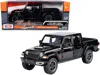 Motormax 1-24 & 1-27 Diecast Model Car For 2021 Jeep Gladiator Rubicon Closed Top Pickup Truck Black