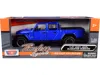 Motormax 2021 Jeep Gladiator Rubicon (open Top) Pickup Truck Blue 1/24-1/27 Diecast Model Car By