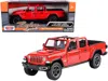 Motormax 2021 Jeep Gladiator Rubicon (open Top) Pickup Truck Red 1/24-1/27 Diecast Model Car By