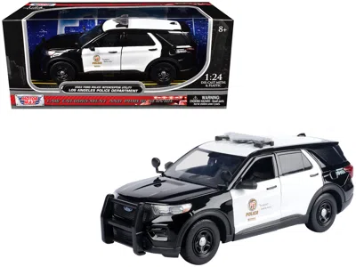 Motormax 2022 Ford Police Interceptor Utility "los Angeles Police Department" Black And White "law Enforcemen