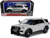 Motormax 2022 Ford Police Interceptor Utility Unmarked Slick-top Silver 1-24 Diecast Model Car