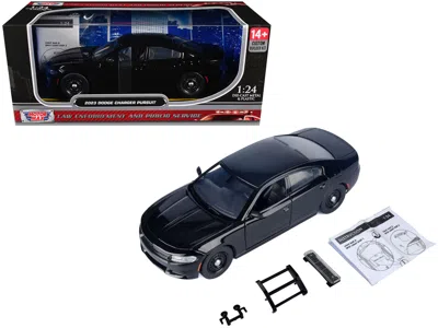 Motormax 2023 Dodge Charger Pursuit Police Car Black "custom Builder's Kit - Law Enforcement And Public Servi In Multi
