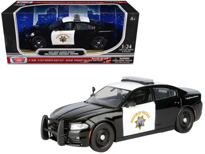 Motormax 2023 Dodge Charger Pursuit Police Car "california Highway Patrol" Black And White "law Enforcement A
