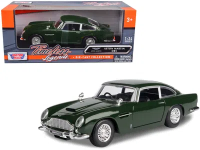 Motormax Aston Martin Db5 Rhd (right Hand Drive) Dark Green "timeless Legends" Series 1/24 Diecast Model Car