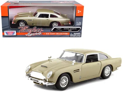 Motormax Aston Martin Db5 Rhd (right Hand Drive) Gold Metallic "timeless Legends" Series 1/24 Diecast Model C
