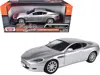 Motormax Aston Martin Db9 Coupe Silver Metallic "timeless Legends" 1/24 Diecast Model Car By