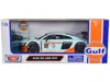Motormax 1 To 24 Scale Audi R8 Lms Gt3 No.28 Light Blue With Orange Stripes Gulf Oil Gulf Die-cast Collection