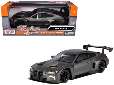 Motormax Bmw M2 Gt3 Matt Black "timeless Legends" Series 1/24 Diecast Model Car By
