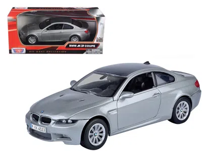 Motormax Bmw M3 Coupe Gray Metallic 1/24 Diecast Model Car By  In Silver