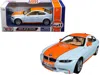 Motormax Bmw M3 Coupe With "gulf Oil" Livery Light Blue With Orange Stripe 1/24 Diecast Model Car By