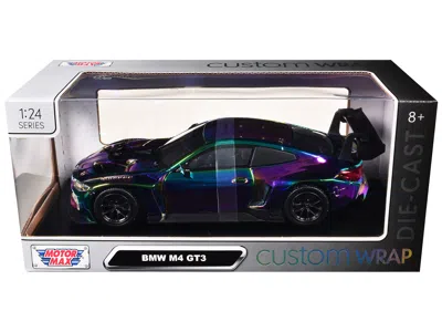 Motormax Bmw M4 Gt3 Chameleon Chrome "custom Wrap" Series 1/24 Diecast Model Car By  In Multi