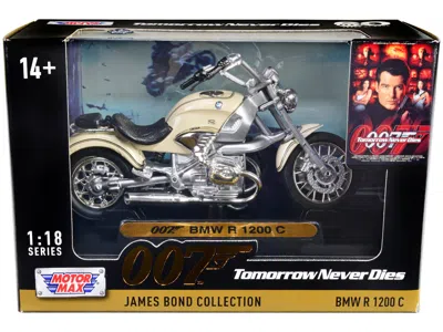 Motormax Bmw R 1200 C Motorcycle Cream James Bond 007 "tomorrow Never Dies" (1997) Movie "james Bond Collecti