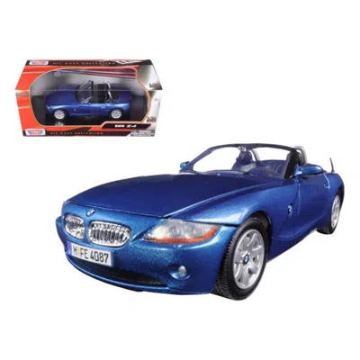 Motormax Bmw Z4 Blue 1-24 Diecast Model Car