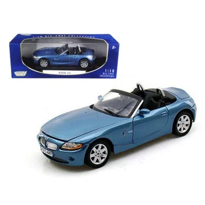 Motormax Bmw Z4 Convertible Blue 1-18 Diecast Model Car