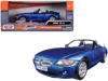Motormax Bmw Z4 Convertible Blue Metallic 1/24 Diecast Model Car By  In Blue