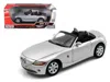 Motormax Bmw Z4 Convertible Silver 1/18 Diecast Model Car By